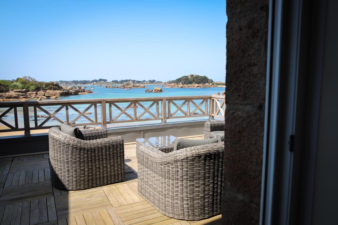 Logis Hôtel Saint Guirec Et De La Plage Perros-Guirec Exterior foto